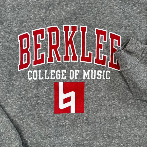 Berklee College of Music League Pullover Sweatshirt Size Small Gray Crew Neck - Picture 4 of 9